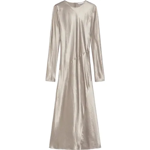 Satin Long Sleeve Dress , female, Sizes: S, XS, M - Max Mara - Modalova