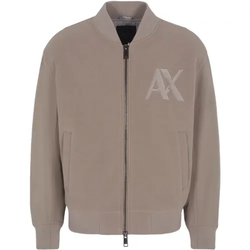 Bomber Jackets, male, , Size: M Outdoor Bomber Jacket Aw24 - Armani Exchange - Modalova