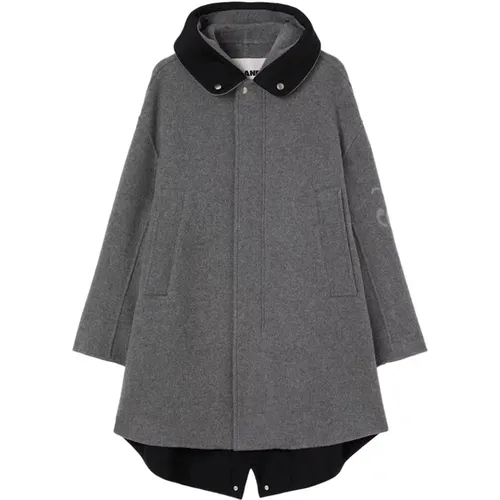 Grey Winter Coats , female, Sizes: M, S - Jil Sander - Modalova