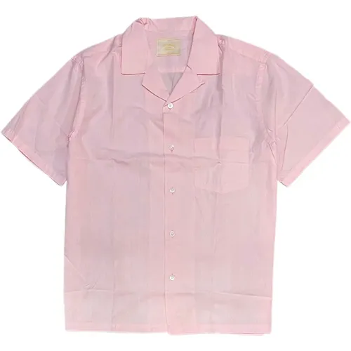 Subtle Jacquard Cotton Shirt , male, Sizes: M, XL - Portuguese Flannel - Modalova