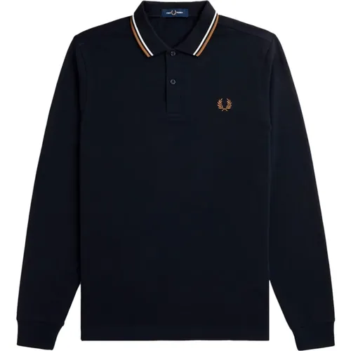 Striped Longsleeve Polo Shirt , male, Sizes: M, 2XL, S, XL - Fred Perry - Modalova