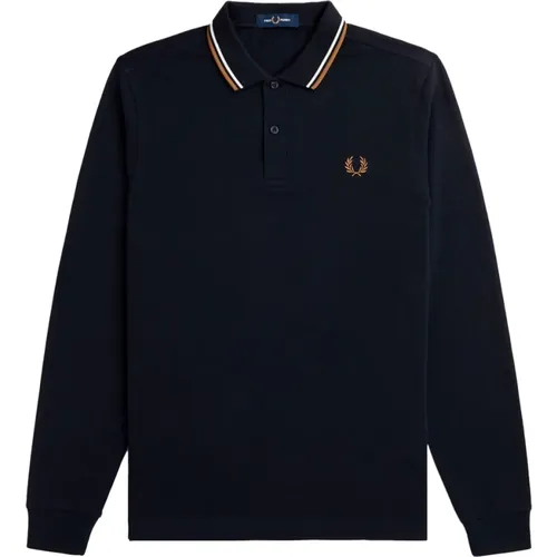 Striped Longsleeve Polo Shirt , male, Sizes: M, L, S, XL - Fred Perry - Modalova