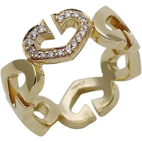 Pre-owned Jewellery, female, , Size: ONE SIZE Pre-owned Gold rings - Cartier Vintage - Modalova