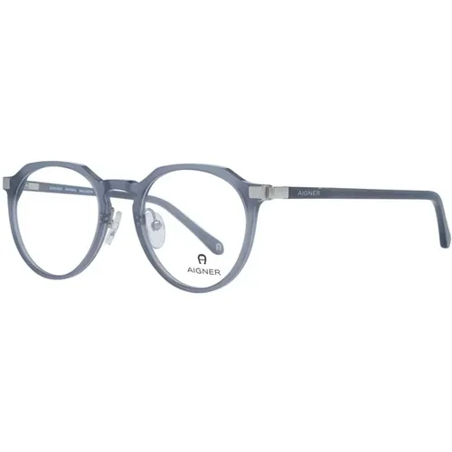 Glasses, female, , Size: ONE SIZE Stylish Grey Round Optical Frames - aigner - Modalova