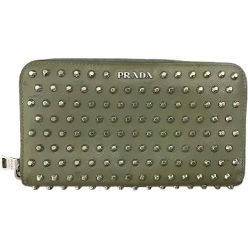 Pre-owned Wallets, female, , Size: ONE SIZE Pre-owned Leather wallets - Prada Vintage - Modalova