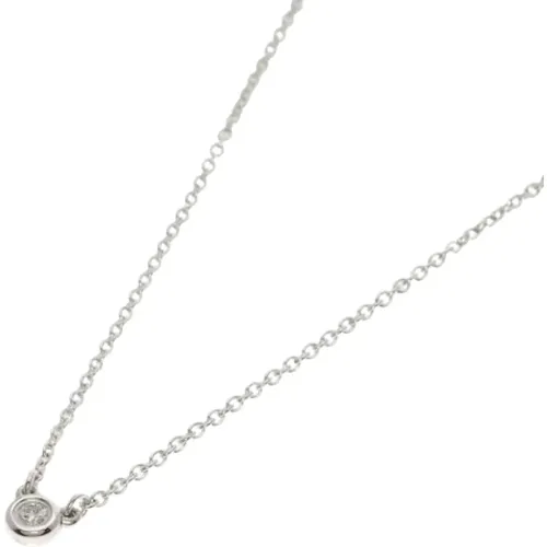 Pre-owned Silver necklaces , female, Sizes: ONE SIZE - Tiffany & Co. Pre-owned - Modalova