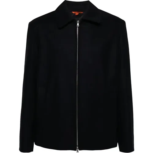 Comfort Fit Shirt Collar Jacket with Zipper and Side Pockets , male, Sizes: S, M, L - Barena Venezia - Modalova