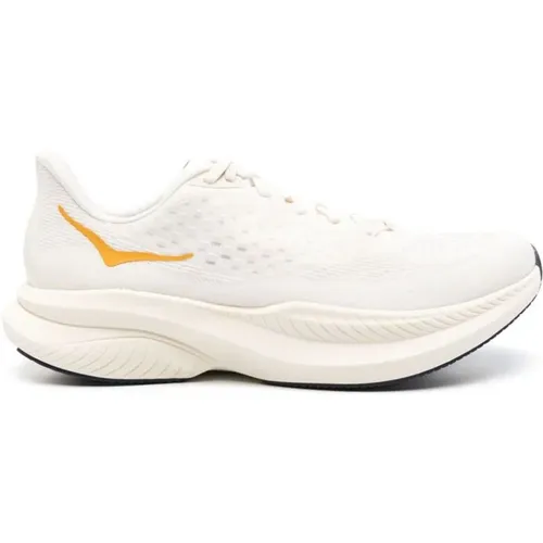 Sneakers, male, , Size: 7 2/3 US Cream Mesh Sneakers - Hoka One One - Modalova