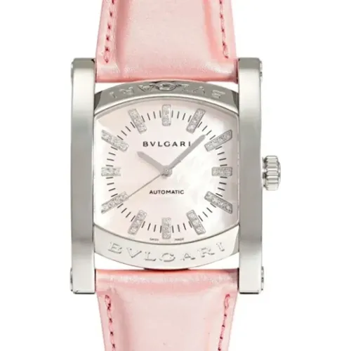 Pre-owned Leather watches , female, Sizes: ONE SIZE - Bvlgari Vintage - Modalova