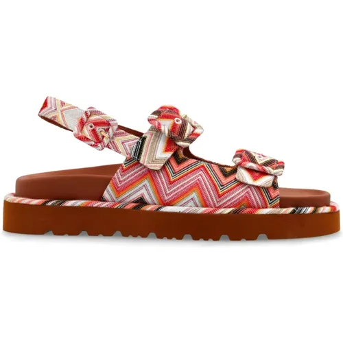 Flat Sandals, female, , Size: 11 US Patterned sandals - Missoni - Modalova