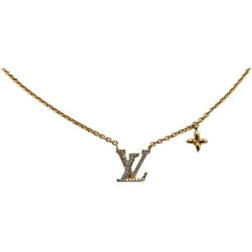 Pre-owned Metal necklaces , female, Sizes: ONE SIZE - Louis Vuitton Vintage - Modalova