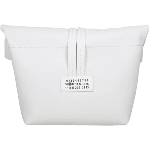 Weiße Leder Clutch Handtasche - Maison Margiela - Modalova