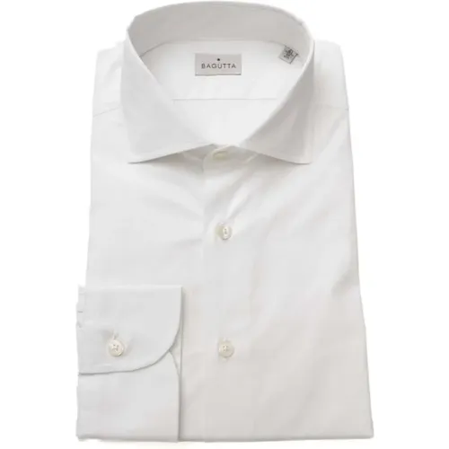 Slim Fit French Collar Cotton Shirt , male, Sizes: 3XL, 2XL - Bagutta - Modalova