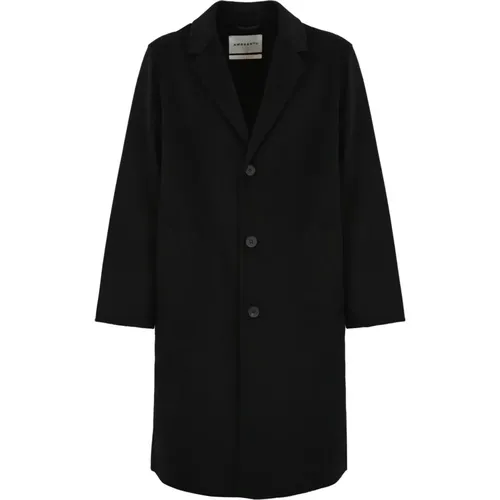 AMARÁNTO, Single-Breasted Coats, male, , Size: M Wool Cashmere Coat - Amaránto - Modalova