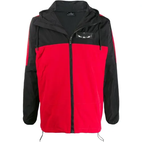 Light Jackets, male, , Size: S Multi Patch Stylish Fashion - Marcelo Burlon - Modalova