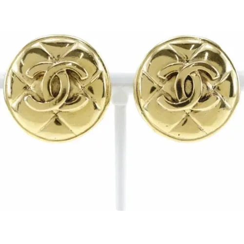 Pre-owned Jewellery, female, , Size: ONE SIZE Pre-owned Metal earrings - Chanel Vintage - Modalova