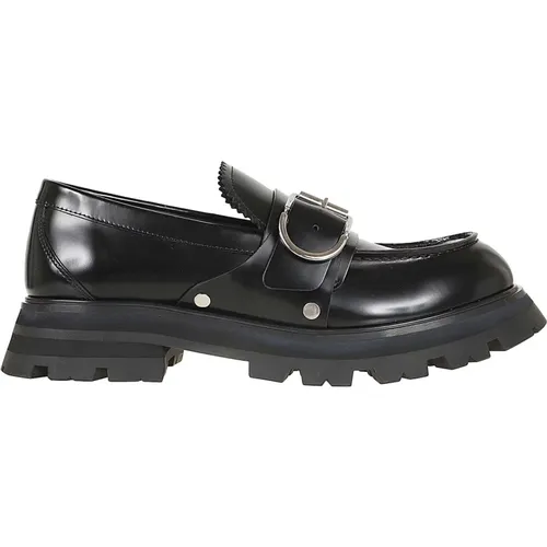 Silver Leather Sole Shoe , male, Sizes: 9 UK, 6 UK, 7 UK, 10 UK - alexander mcqueen - Modalova