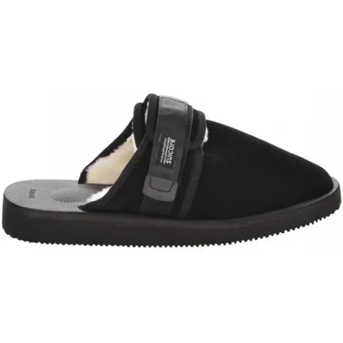 Mules, male, , Size: 10 US Wait a Moment, Zavo Mab Man Leather Sandals - Suicoke - Modalova