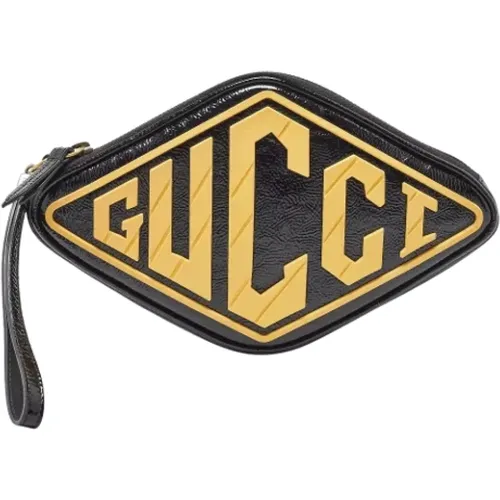 Pre-owned Wallets, female, , Size: ONE SIZE Pre-owned Leather clutches - Gucci Vintage - Modalova