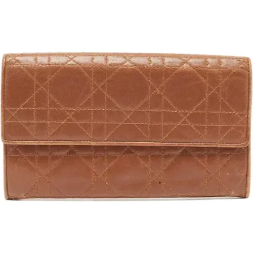 Pre-owned Wallets, female, , Size: ONE SIZE Pre-owned Leather wallets - Dior Vintage - Modalova