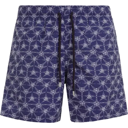 Blue Starfish Swim Shorts , male, Sizes: 2XL, XL, M, L - Vilebrequin - Modalova