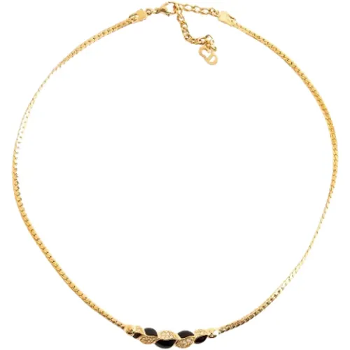 Pre-owned Jewellery, female, , Size: ONE SIZE Pre-owned Gold necklaces - Dior Vintage - Modalova