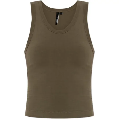 Sleeveless Tops, female, , Size: 2XS Cropped Top - Entire Studios - Modalova