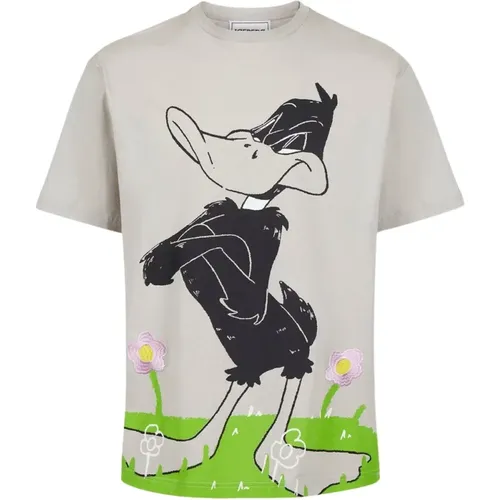 T-Shirt mit Cartoon-Grafik , Herren, Größe: 2XL - Iceberg - Modalova