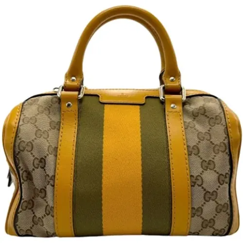 Pre-owned Handbags, female, , Size: ONE SIZE Pre-owned Canvas gucci-bags - Gucci Vintage - Modalova