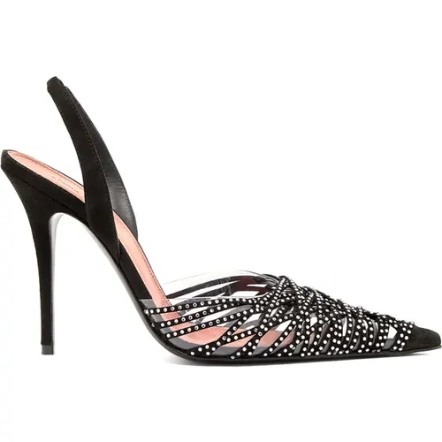 Pumps, female, , Size: 7 1/2 US Slingback Pumps - Amina Muaddi - Modalova