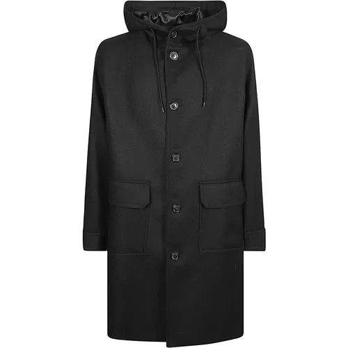 Parkas, male, , Size: M Wool Hooded Coat - Mauro Grifoni - Modalova