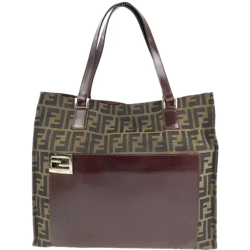 Pre-owned Tote Bags, female, , Size: ONE SIZE Pre-owned Canvas fendi-bags - Fendi Vintage - Modalova