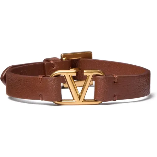 Bijoux Leather Bracelet , male, Sizes: ONE SIZE - Valentino Garavani - Modalova