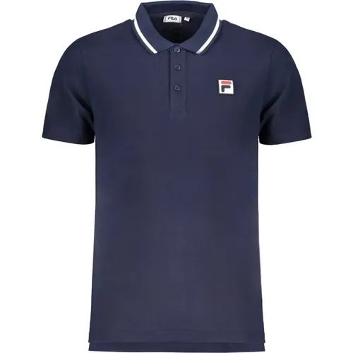 Polo Shirt Kurzarm Blau , Herren, Größe: L - Fila - Modalova