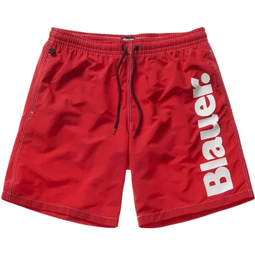Monochrome Beachwear Boxers , male, Sizes: 2XL, M, L, XL - Blauer - Modalova