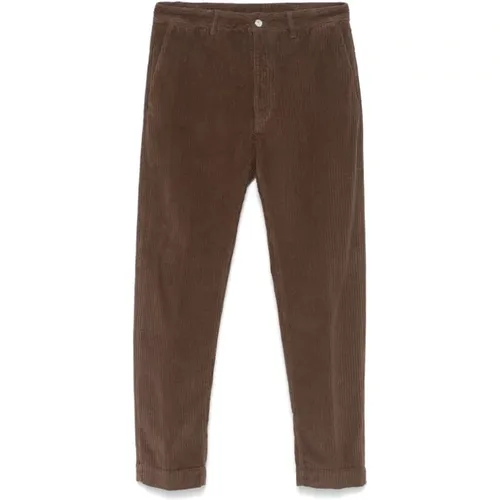 Corduroy Trousers with Tapered Leg , male, Sizes: W36, W33, W34, W32, W31 - Nine In The Morning - Modalova