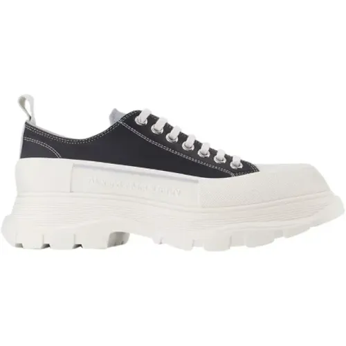 Leather sneakers , male, Sizes: 6 UK, 7 UK - alexander mcqueen - Modalova