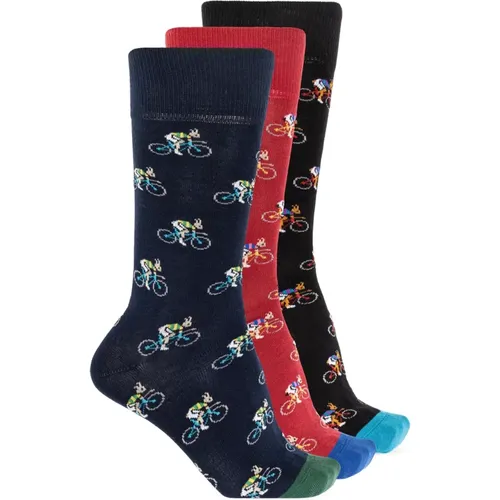 Socks, male, , Size: ONE SIZE Three-pack of socks - Paul Smith - Modalova