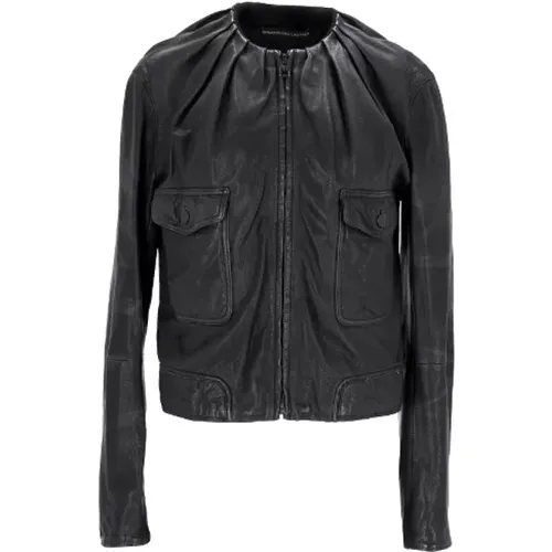 Pre-owned Jackets, female, , Size: S Pre-owned Leather outerwear - Balenciaga Vintage - Modalova