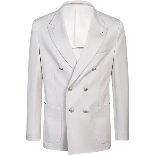 Blazers, male, , Size: XL Stylish Jacket with Linen Blend - Eleventy - Modalova