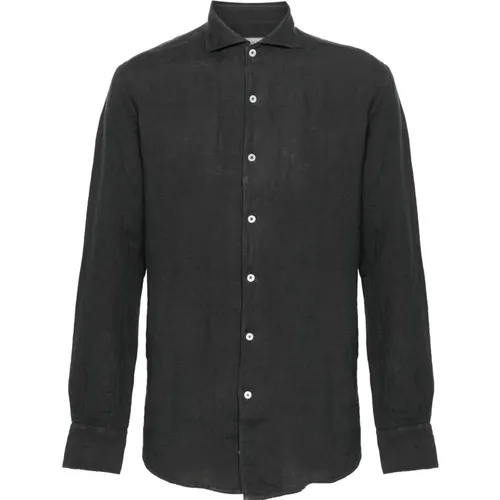 Linen Shirt Made in Italy , male, Sizes: M, 2XL - Canali - Modalova