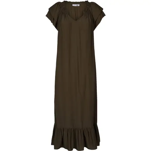 Sunrise Dress Dark Army , female, Sizes: XL, M, L, S - Co'Couture - Modalova