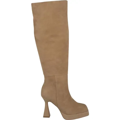 Square Toe Leather Ankle Boot , female, Sizes: 6 UK, 7 UK, 3 UK, 8 UK, 4 UK, 2 UK, 5 UK - Alma en Pena - Modalova