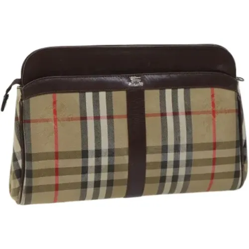 Pre-owned Canvas clutches , female, Sizes: ONE SIZE - Burberry Vintage - Modalova