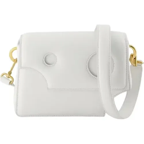 Off , Shoulder Bags, female, , Size: ONE SIZE Leather crossbody-bags - Off White - Modalova