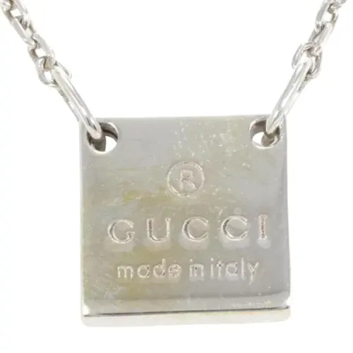 Pre-owned Jewellery, female, , Size: ONE SIZE Pre-owned Silver necklaces - Gucci Vintage - Modalova