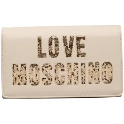 Cross Body Bags, female, , Size: ONE SIZE Crossbody Bags with Chain Closure - Love Moschino - Modalova