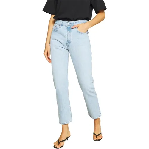 Levi's , 501 Cropped Jeans , female, Sizes: W27 L26, W25 L26, W26 L26, W27 L30, W28 L26, W29 L26, W30 L26 - Levis - Modalova