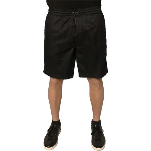 Casual Shorts, male, , Size: M Jersey Drawstring Shorts - Dolce & Gabbana - Modalova