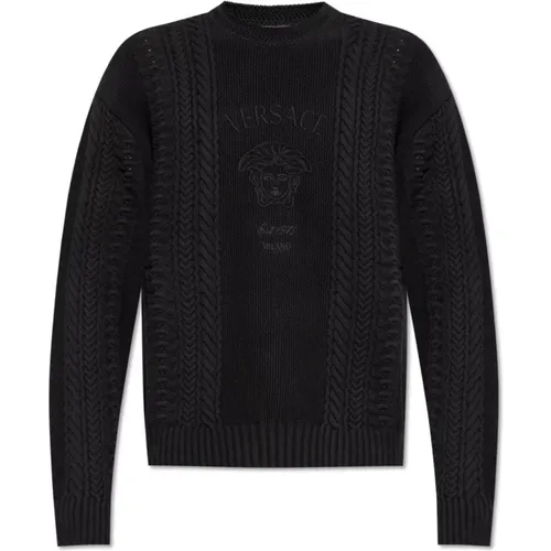 Wool Sweater , male, Sizes: L, XL - Versace - Modalova